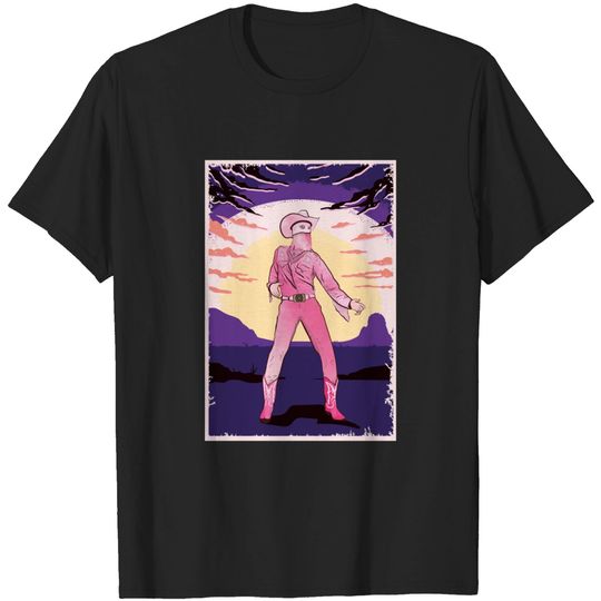 Orville Peck - Dead of Night - Orville Peck Pink Cowboy Suit Fan Art - T-Shirt