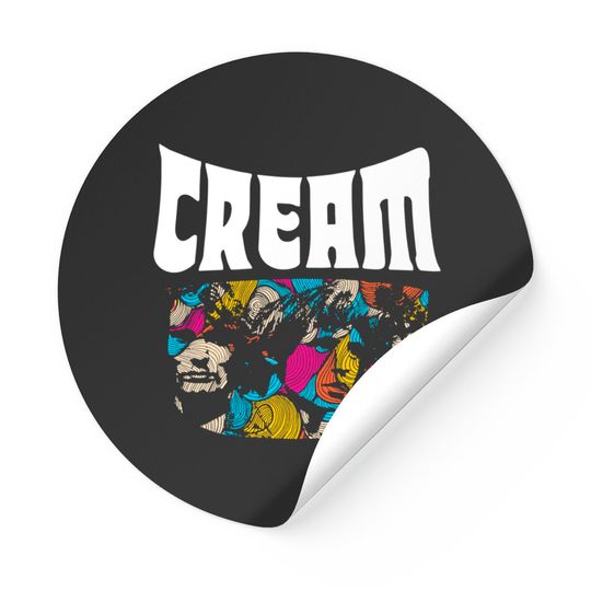 Cream Band Essential Stickers