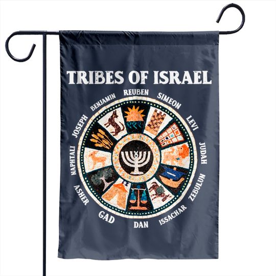 12 Twelve Tribes of Israel Hebrew Israelite Judah Jerusalem - Tribes Of Israel - Garden Flags