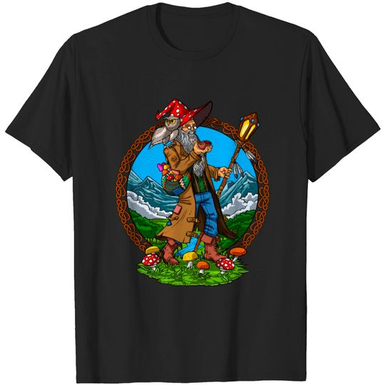 Magic Mushrooms Shaman Hippie T-shirt