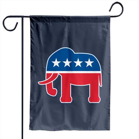 Republican Elephant Garden Flags