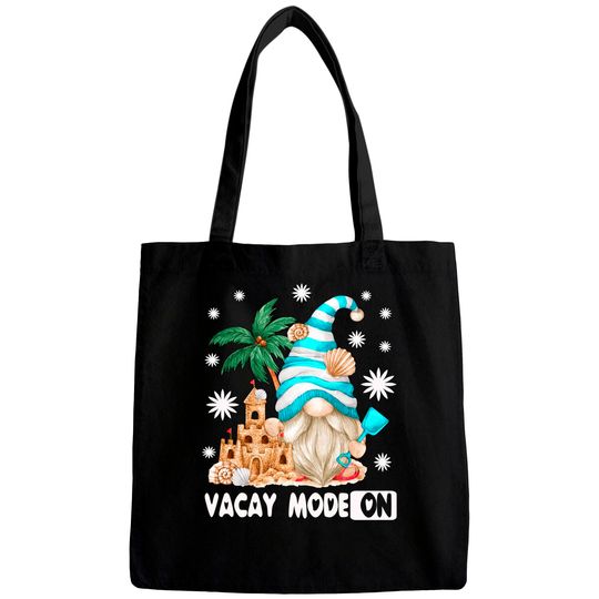 Vacay Mode For Beach Lover And Girls Trip Funny Summer Gnome Bags