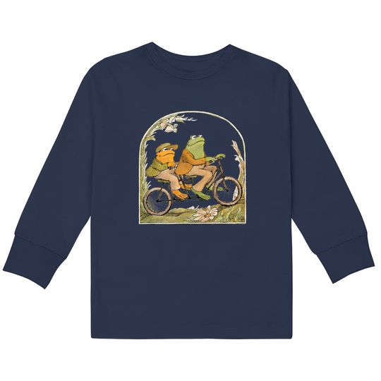 Frog And Toad  Kids Long Sleeve T-Shirts, Vintage Classic Book  Kids Long Sleeve T-Shirts