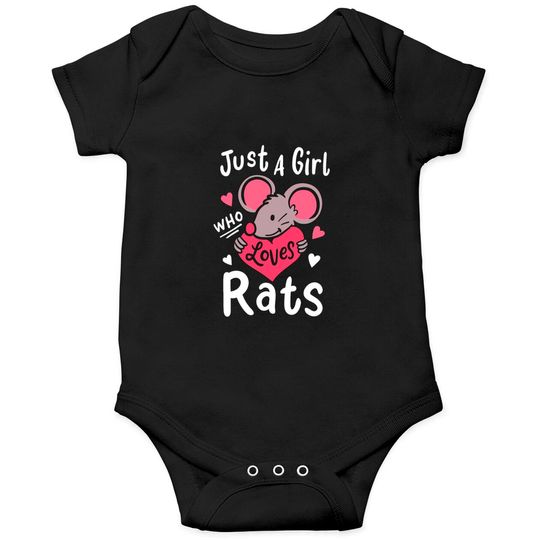 Rat Just A Girl Who Loves Rats Rat Lover Gift Onesies