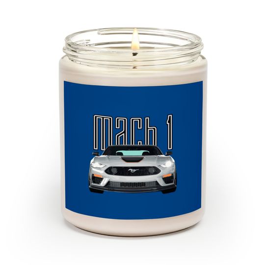 MACH 1 Mustang GT 5.0L V8 Performance Car Fighter Jet Gray STANCE - Mach 1 Mustang - Scented Candles