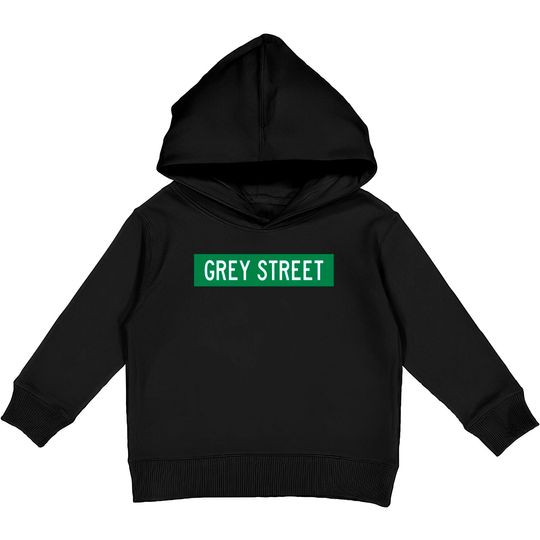 Grey Street - street sign - Dave Matthews - Kids Pullover Hoodies