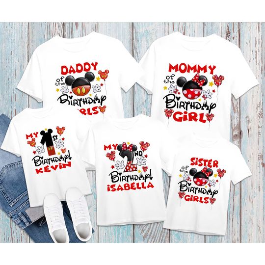 Minnie Mickey Birthday Shirt, Disney Birthday Shirts, Disney Birthday Family Matching shirts, Disney Birthday Boy/Girl