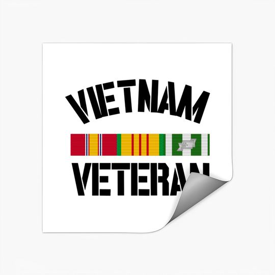 Vietnam Veteran Pride Service Ribbon - Vietnam Veteran - Stickers