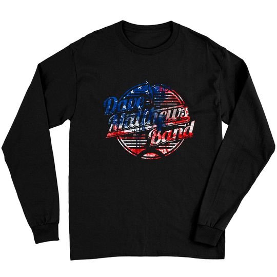 #DMBLOGO Dave Matthews Band American flag - Dave Matthews - Long Sleeves