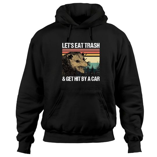 Let's Eat Trash & Get Hit By A Car Pullover Hoodie