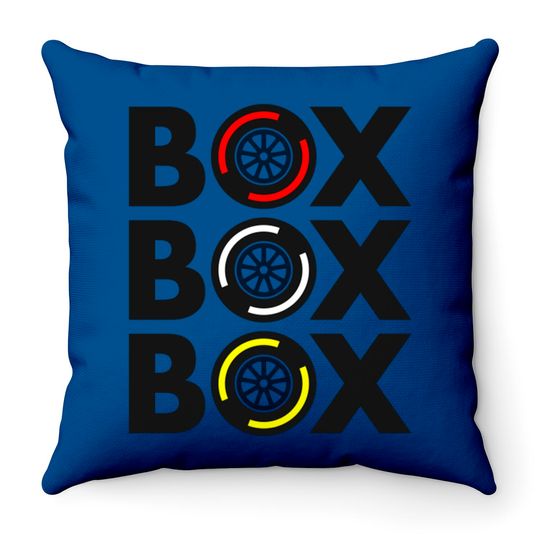 "Box Box Box" F1 Tyre Compound Design - Formula 1 - Throw Pillows