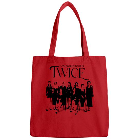 Twice Unisex Bags, Twice 4th World Tour III Concert Bags, Twice Korean Group Music Bags