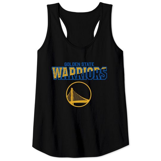 Golden State Warriors NBA 2022 Signature Logo Tank Tops, Golden State Warriors Gold Blooded Tank Tops