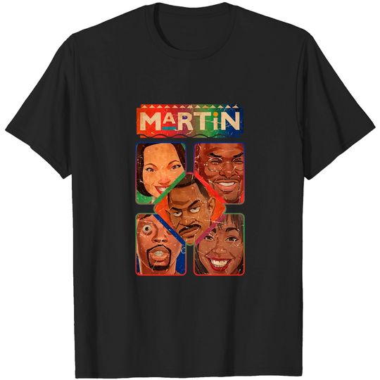 VINTAGE MARTIN BLACK TV SHOWS - Martin - T-Shirt