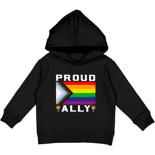 LGBT Gay Pride Month Proud Ally - Lgbtq - Kids Pullover Hoodies
