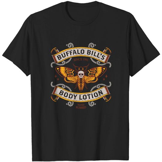 Buffalo Bill's Body Lotion - Horror Movie - Distressed Vintage Tattoo - Silence Of The Lambs - T-Shirt