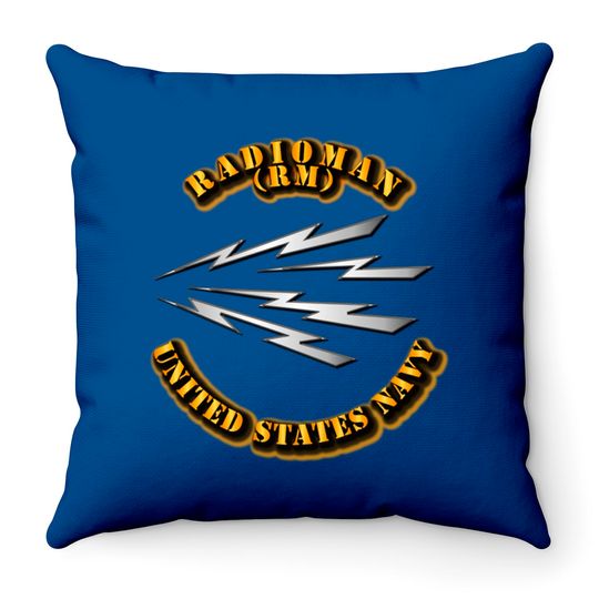 Navy - Rate - Radioman - Veteran - Throw Pillows