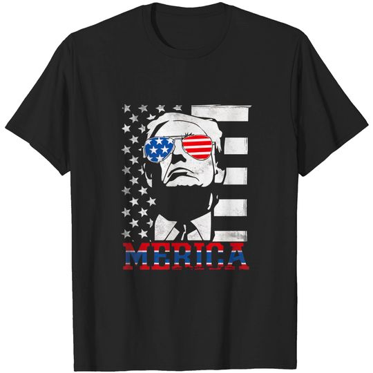 Merica Donald Trump - 4th Of July - T-Shirt