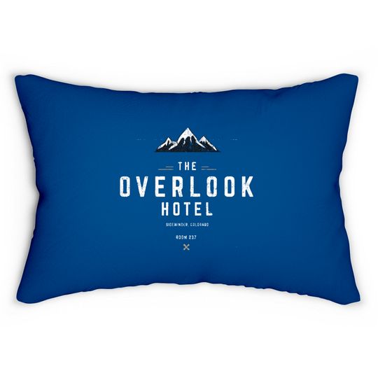 Overlook Hotel modern logo - Overlook Hotel - Lumbar Pillows