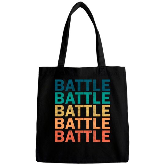 Battle Name - Battle Vintage Retro Name Gift Item - Battle - Bags
