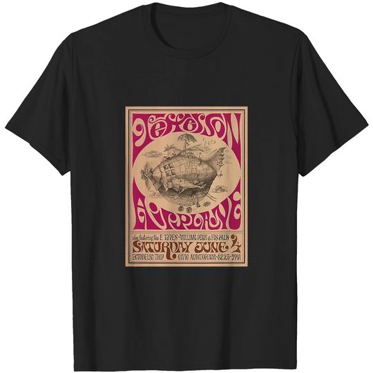 Jefferson Airplane Vintage Poster Classic T-Shirt