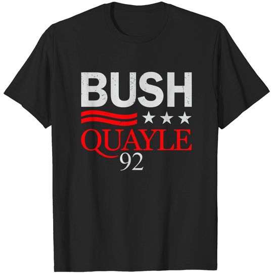 George Bush Bush Quayle 92 Retro Campaign T-shirt