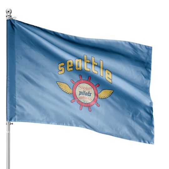 Seattle Pilots Baseball Vintage House Flags - Baseball - House Flags