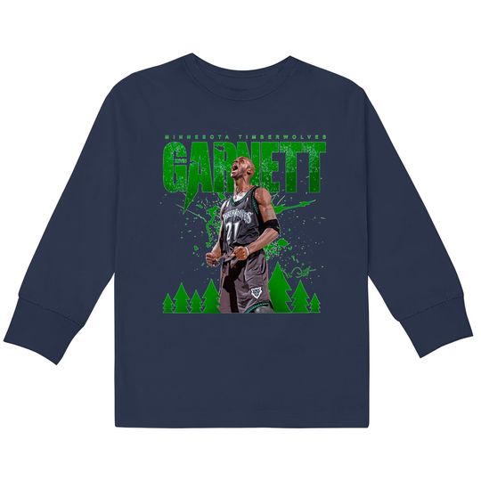 Kevin Garnett - Kevin Garnett Minnesota Timberwolves -  Kids Long Sleeve T-Shirts