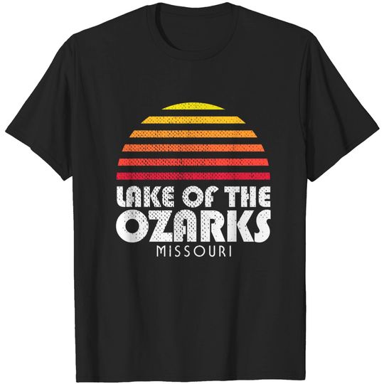 Lake of the Ozarks Retro Vintage Style Sunset - Lake Of The Ozarks - T-Shirt