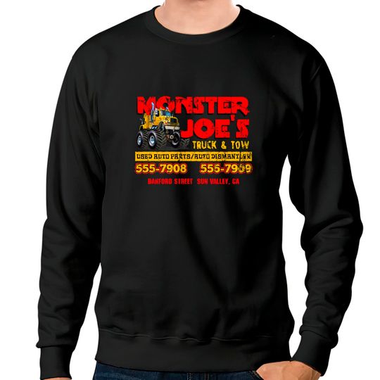 Monster Joe's Truck & Tow, distressed - Pulp Fiction - Sweatshirts