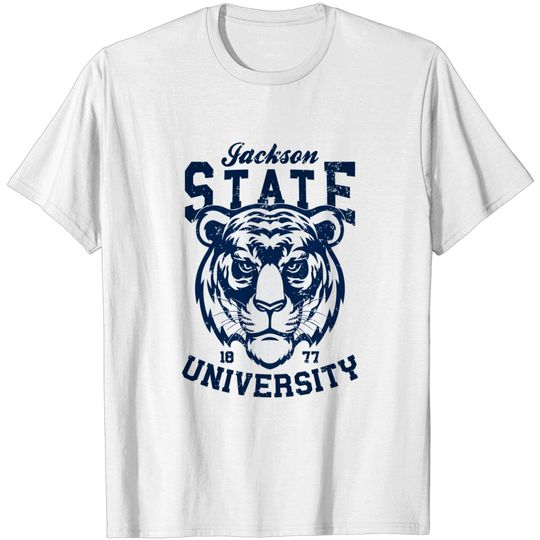 Distressed Jackson State University - Remix - Jackson State University - T-Shirt