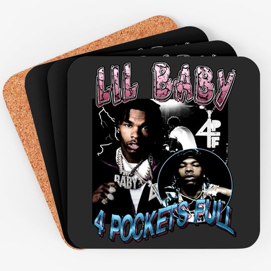 Lil Baby Coasters, Hip Hop Rapper LIl Baby Unisex Coaster Coasters