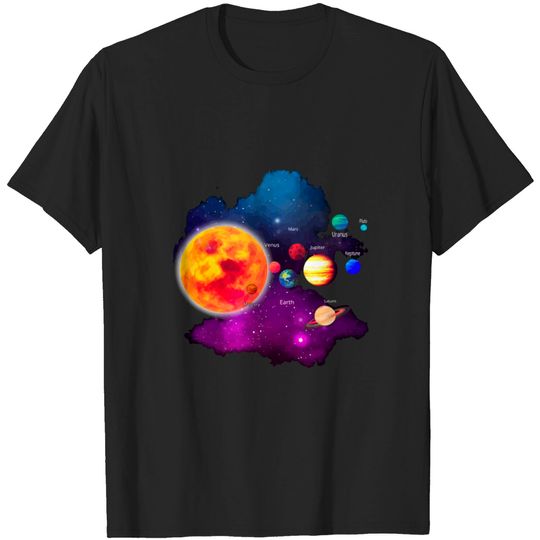 Solar System Planets For Astronomy And Space Geeks T-shirt
