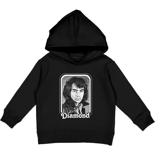 Neil Diamond // Retro 70s Fan Design - Neil Diamond - Kids Pullover Hoodies