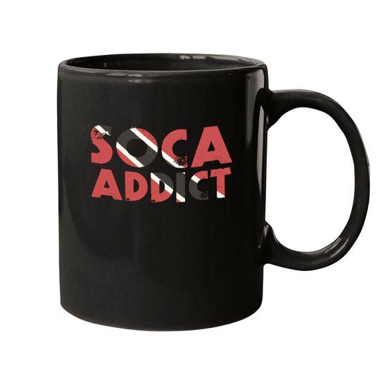 Soca addict Trini Trinidad and Tobago Flag Gift Mugs
