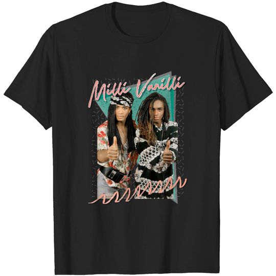 Milli Vanilli /\/\ Vintage Style Aesthetic Design - Milli Vanilli - T-Shirt