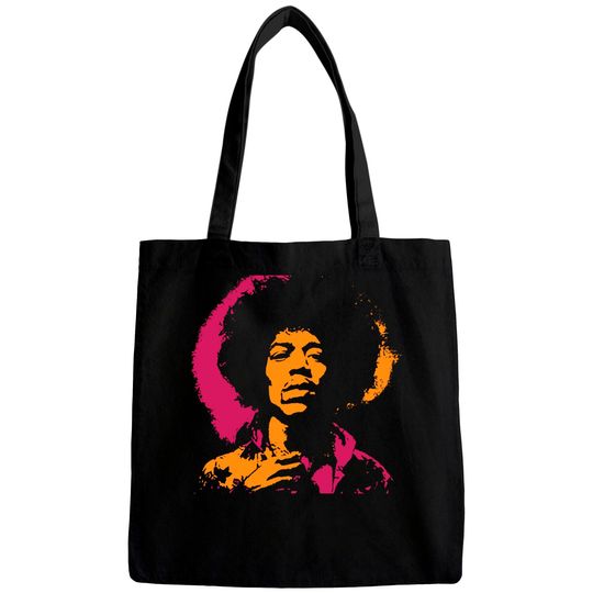 jimi hendrix - Jimi Hendrix Art - Bags