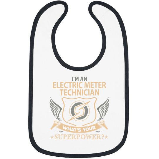 Electric Meter Technician - Superpower Gift Item - Electric Meter Technician - Bibs