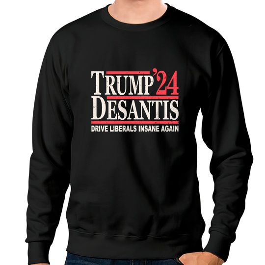 Vintage Donald Trump Ron DeSantis 2024 - Donald Trump Ron Desantis 2024 - Sweatshirts