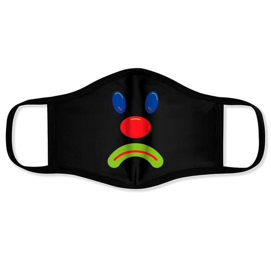 Sad Clown - RGB - Sad Clown - Face Masks