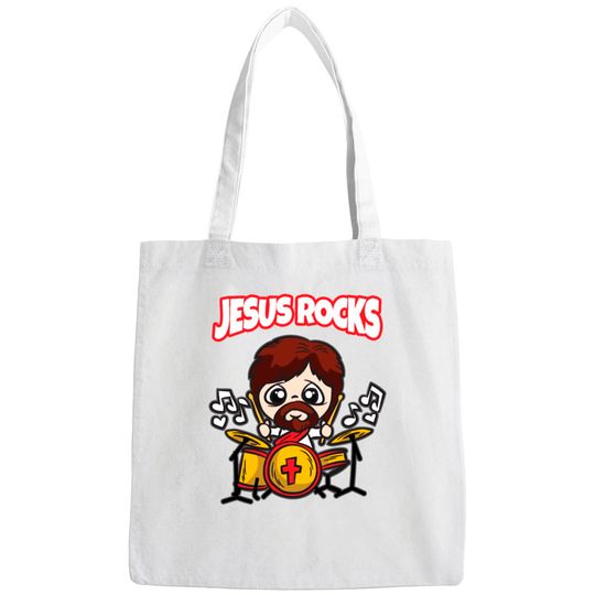Jesus Rocks Christian Rock Band Catholic Boys Girl Bags