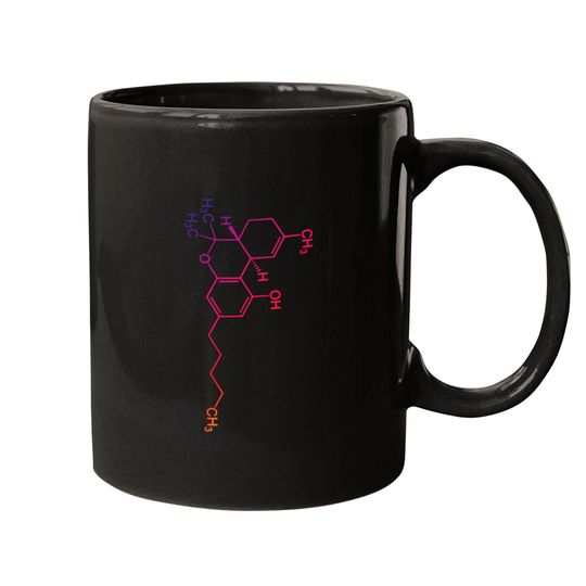 THC Molecule - Cannabis Weed Mugs