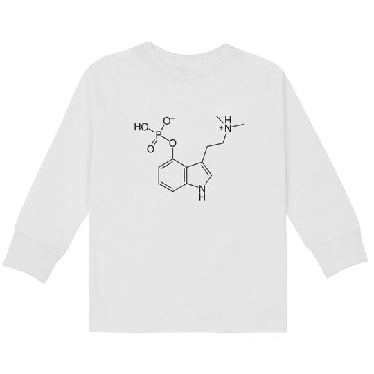 Psilocybin Molecule  Kids Long Sleeve T-Shirts