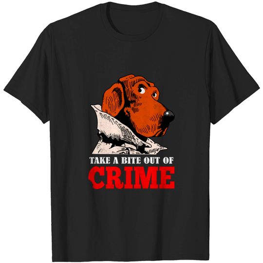 Take a bit out of crime - Retro - T-Shirt