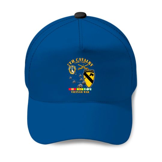 Army 7th Cavalry Air Cav 1st Cav Division w SVC Baseball Caps