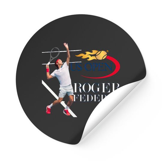 Roger Federer US Open - Federer - Stickers