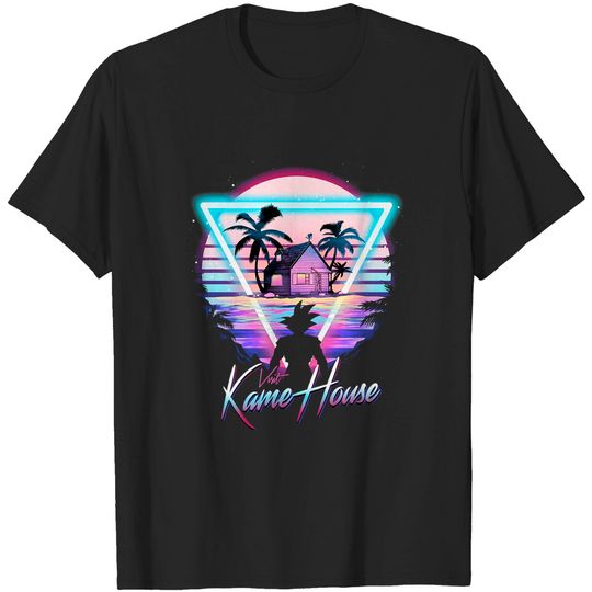Visit Kame House - 80s Retro - T-Shirt