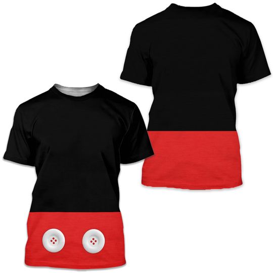 Mickey Mouse Unisex T-Shirt - Halloween Cosplay Running Costume