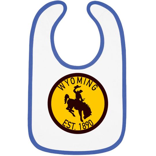 Wyoming Established 1890 - Wyoming Cowboys - Bibs