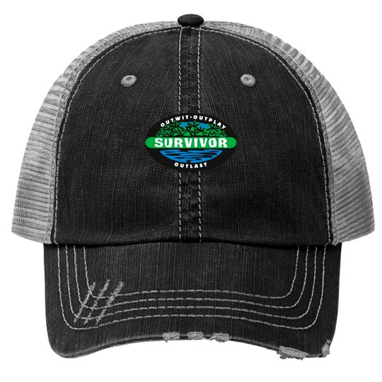 survivor logo - Survivor Survivor Tv Show Print Trucker Hats